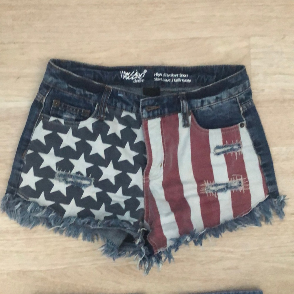 Denim shorts